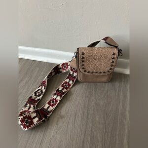 Western Tan Crossbody Bag